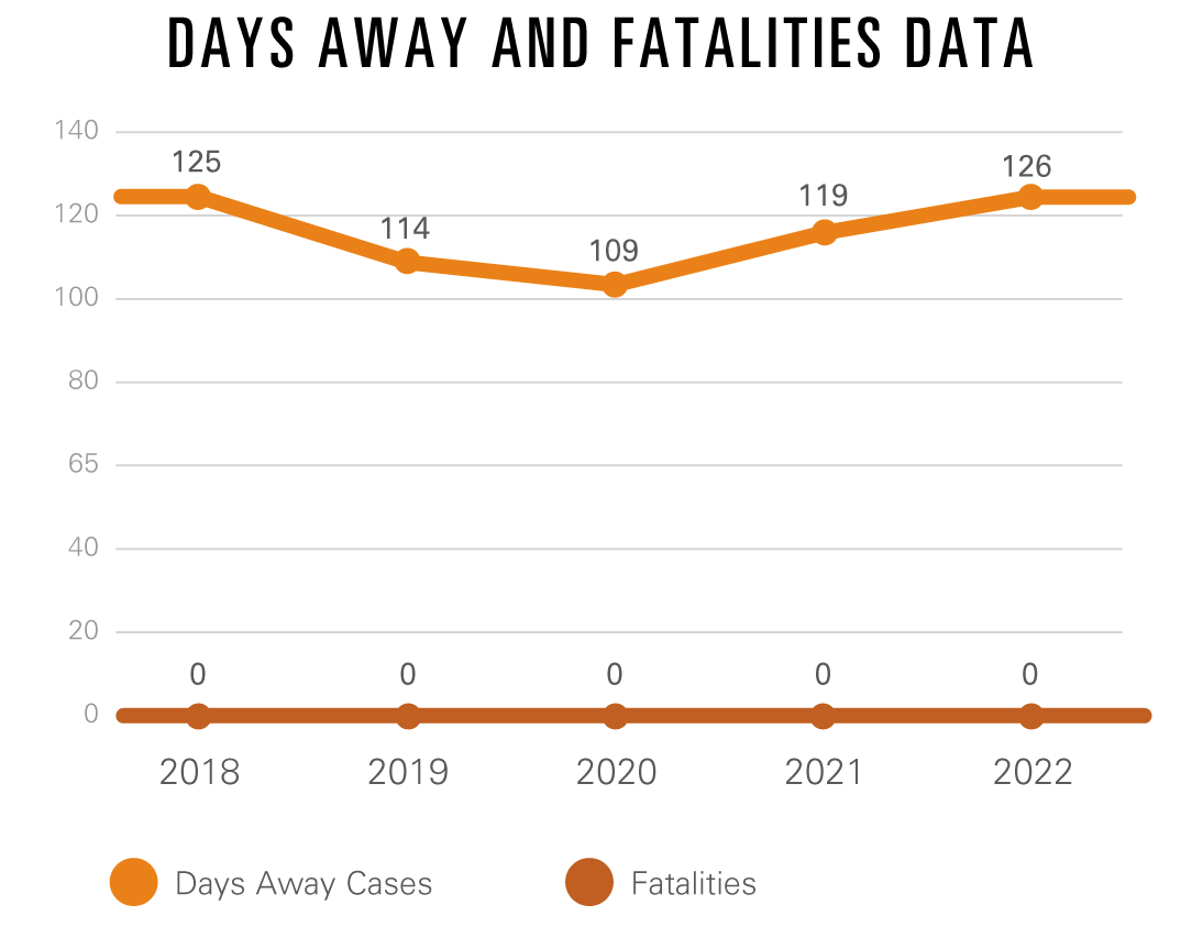 DAYS AWAY AND FATALITIES DATA