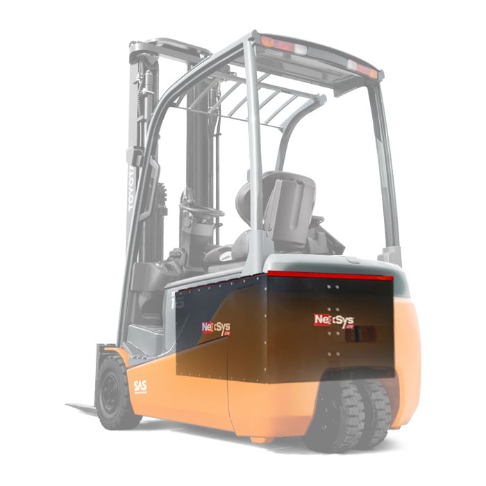 nexsys lithium ion battery in forklift truck image